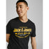 JACK & JONES HOMME LOGO NOIR  T-SHIRT | BLACK